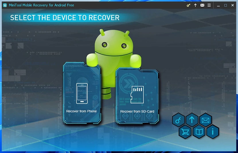 برنامه ریکاوری اندروید MiniTool Mobile Recovery (ویندوز)