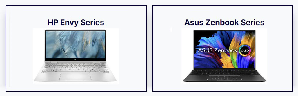 مقایسه سری HP Envy و Asus Zenbook 