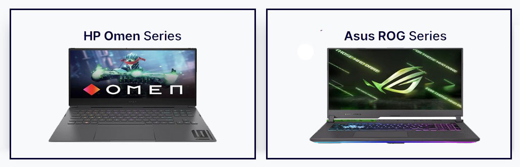 مقایسه لپ تاپ‌های سری Asus ROG و HP Omen 
