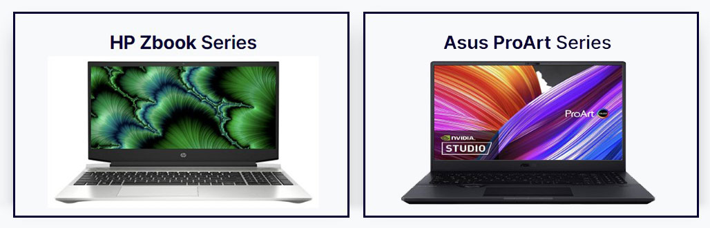 مقایسه سری HP Zbook و Asus ProArt