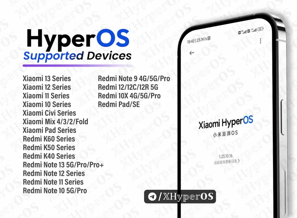 HyperOS روی کدام کدام گوشی‌های شیائومی نصب می‌شود؟