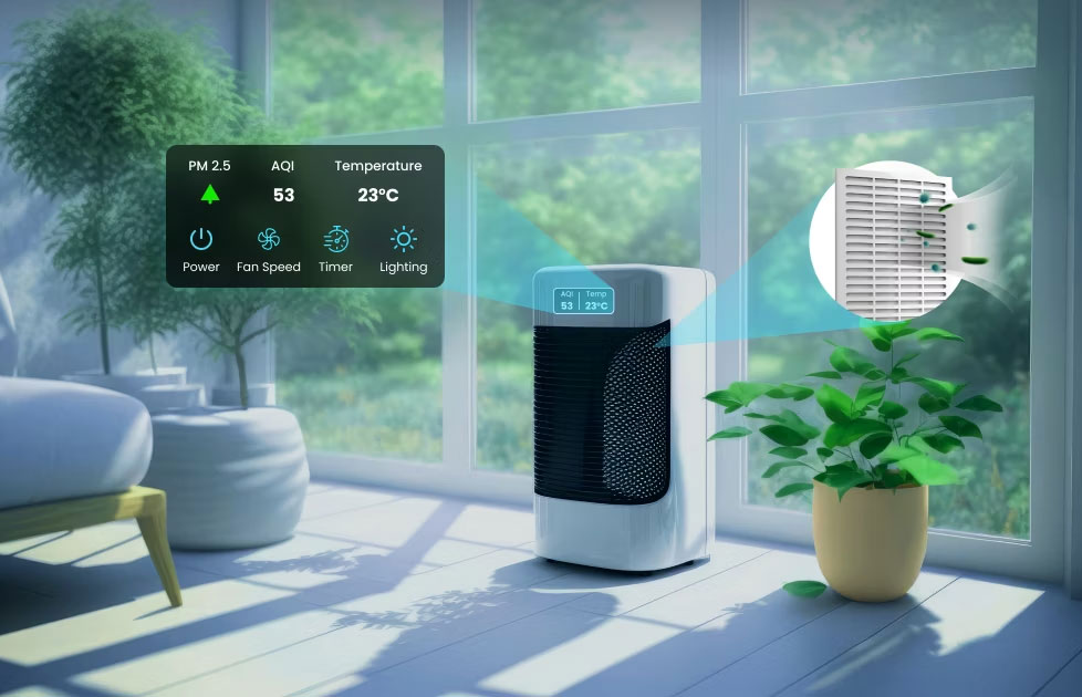 دستگاه‌های تصفیه‌کننده هوا (Smart air conditioners/purifiers)