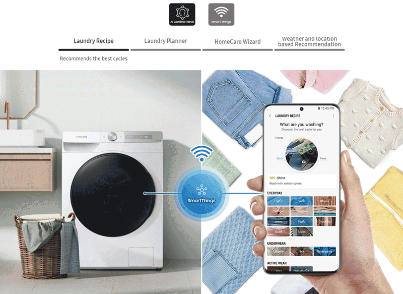 لباسشویی هوشمند (Smart washing machine)