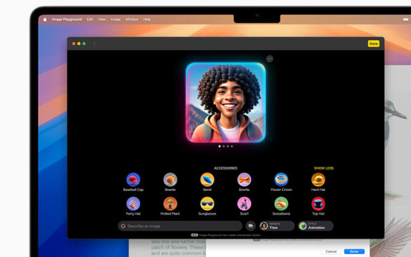 ابزار Image Playground