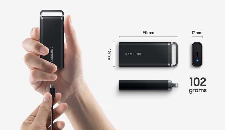 T5 EVO: هارد اکسترنال SSD کوچک و قدرتمند سامسونگ با 4 ترابایت فضا