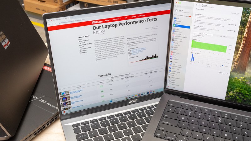 بهترین لپ تاپ‌های 2025 از نظر عمر باتری