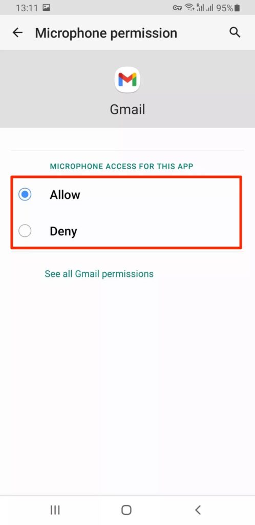 مدیریت دسترسی برنامه‌ها (Application access) 4