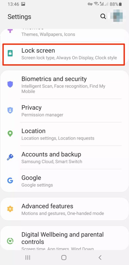 تغییر کنترل قفل صفحه 1