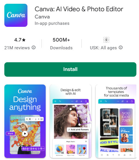 برنامه Canva