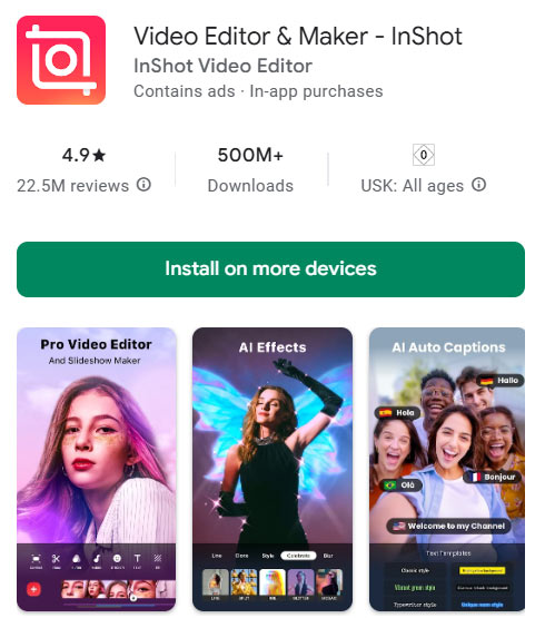 برنامه InShot