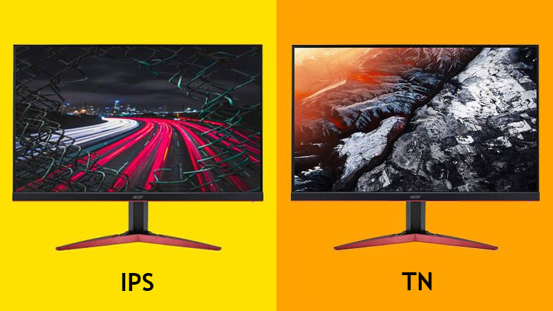 مقایسه پنل‌های TN با IPS