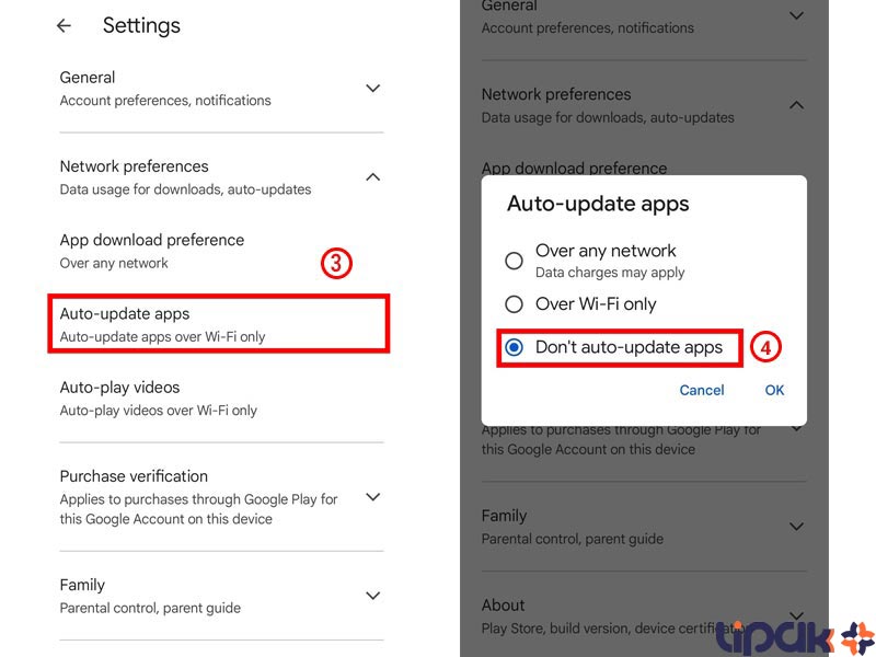 غیر فعال کردن auto-update