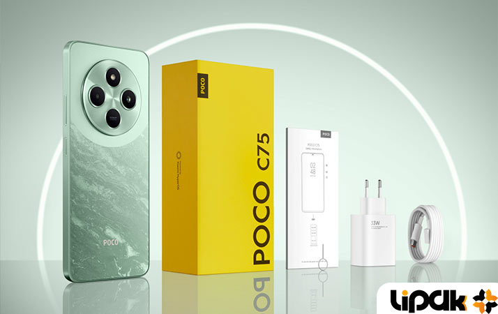 محتویات جعبه گوشی پوکو c75