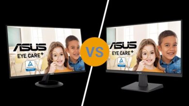 مقایسه مانیتورهای ASUS VZ24EHF و ASUS VA24EHF
