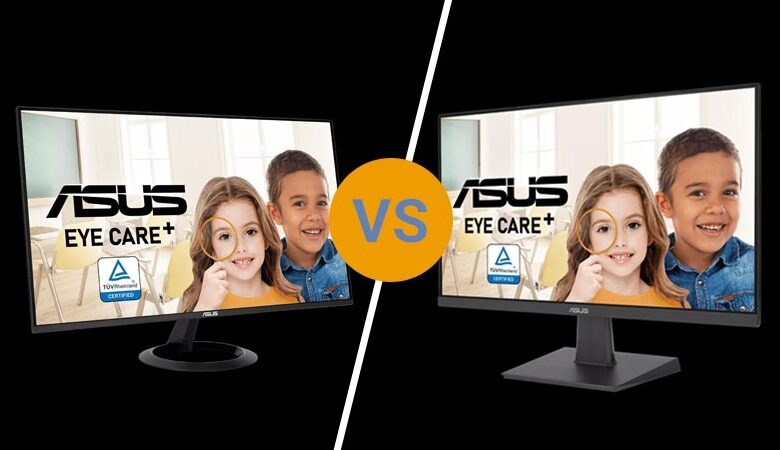 مقایسه مانیتورهای ASUS VZ24EHF و ASUS VA24EHF