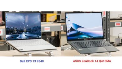 مقایسه ASUS ZenBook 14 Q415MA با Dell XPS 13 9340