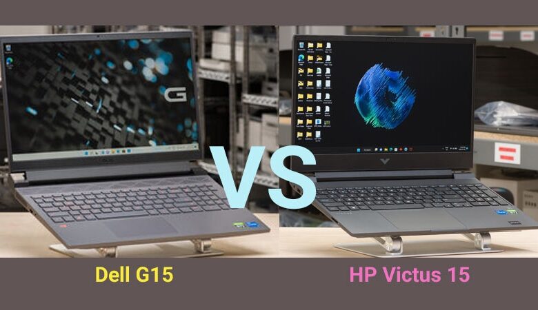 مقایسه Dell G15 با HP Victus 15