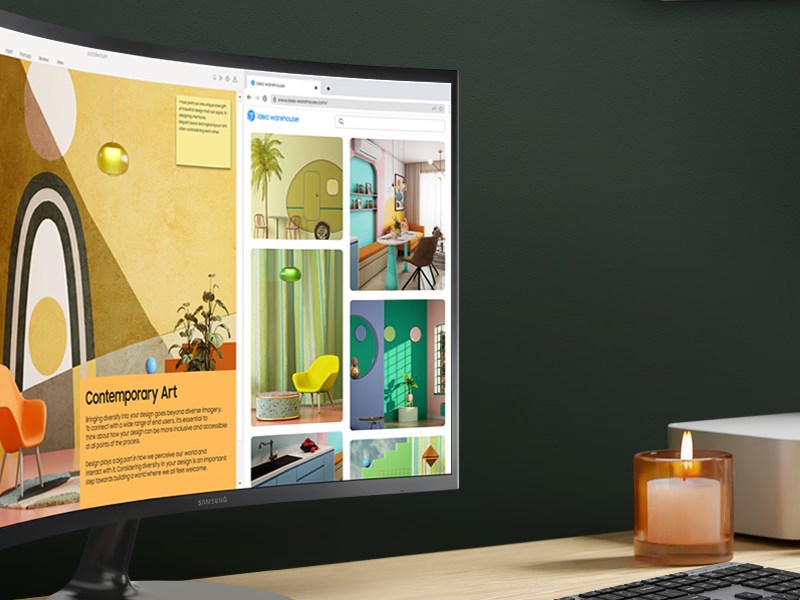 طراحی خمیده؛ تمرکز بیشتر با انحنای 1800R