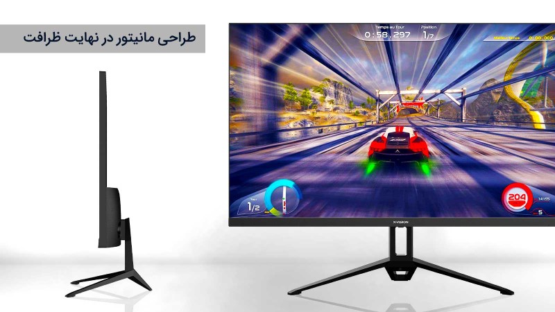 طراحی مانیتور XS2260H ایکس ویژن