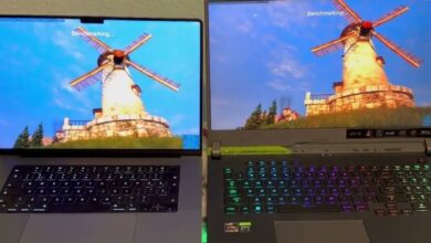 مقایسه لپ‌تاپ گیمینگ ایسوس ROG Strix با مک‌بوک پرو 16 اپل