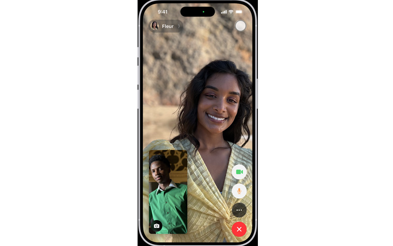 استفاده از کنترل‌های FaceTime