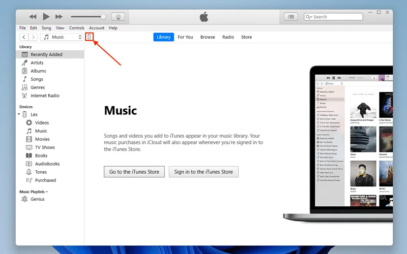 استفاده از iTunes در Mac یا Windows