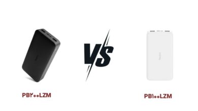 مقایسه پاور بانک شیائومی PB100LZM با PB200LZM||