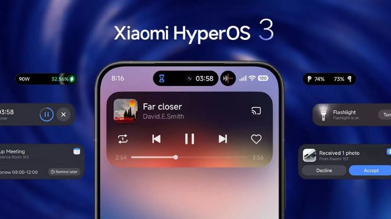 HyperOS 3 برای اندروید 15؛ شروع نسل جدید تجربه نرم‌افزاری شیائومی