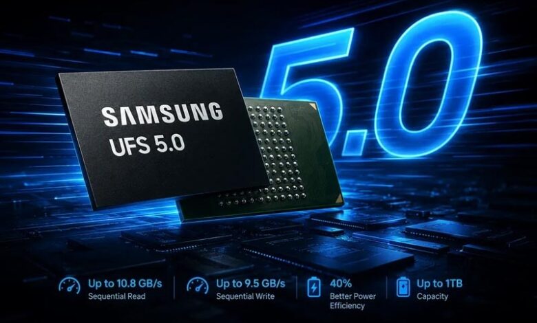حافظه UFS 5.0 سامسونگ