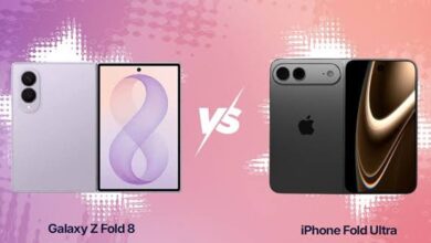 مقایسه آیفون تاشو و سامسونگ Galaxy Z Fold8