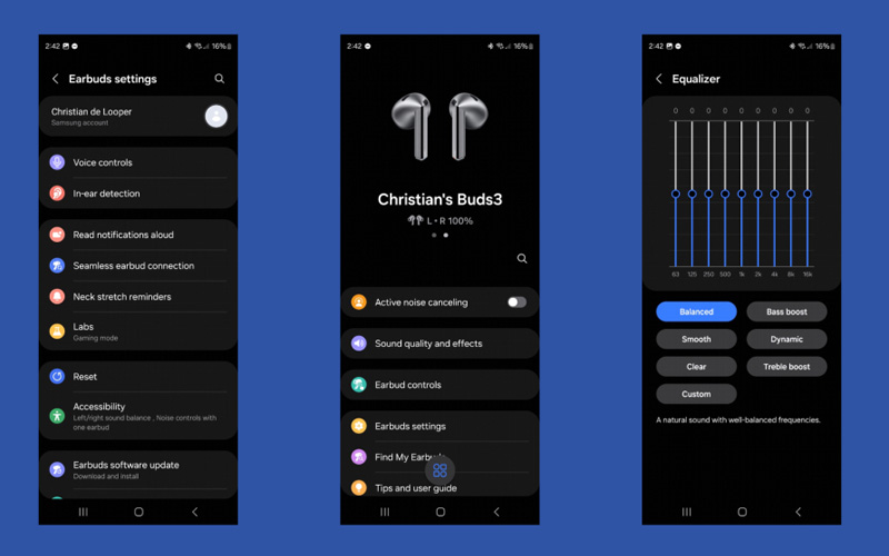 کیفیت صدای Galaxy Buds 3