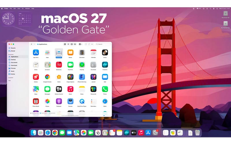 طراحی ظریفتر و کاربردیتر macOS ۲۷