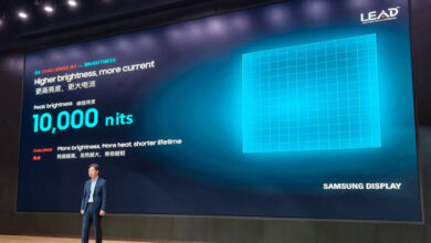 نمایشگر OLED سامسونگ با روشنایی ۱۰ هزار نیت