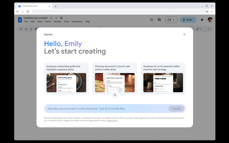 Gemini در Google Docs برای چه کسانی