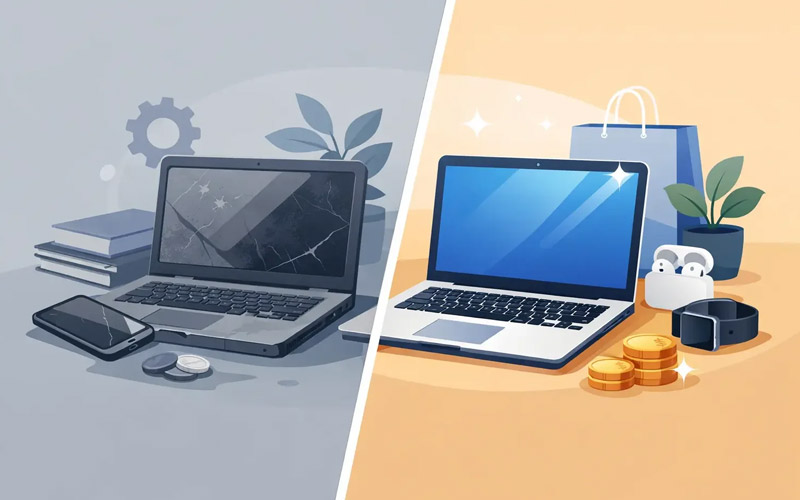 تفاوت لپتاپ نو و دست دوم