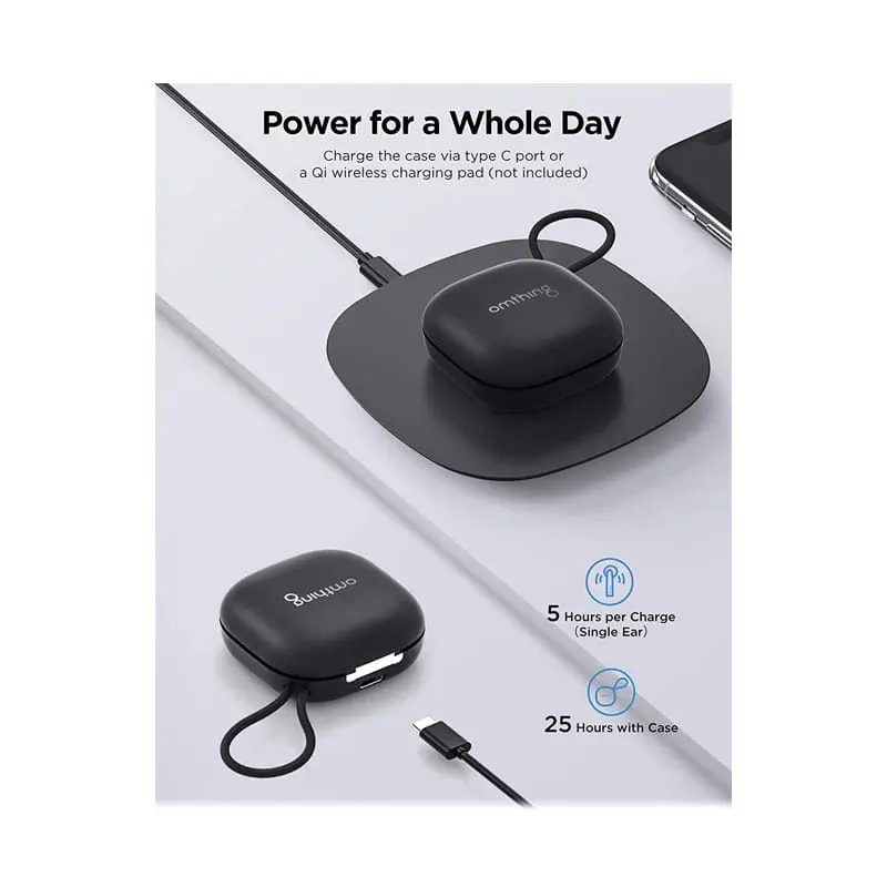 شارژر-هدفون-بی‌سیم-1More-Omthing-شیائومی