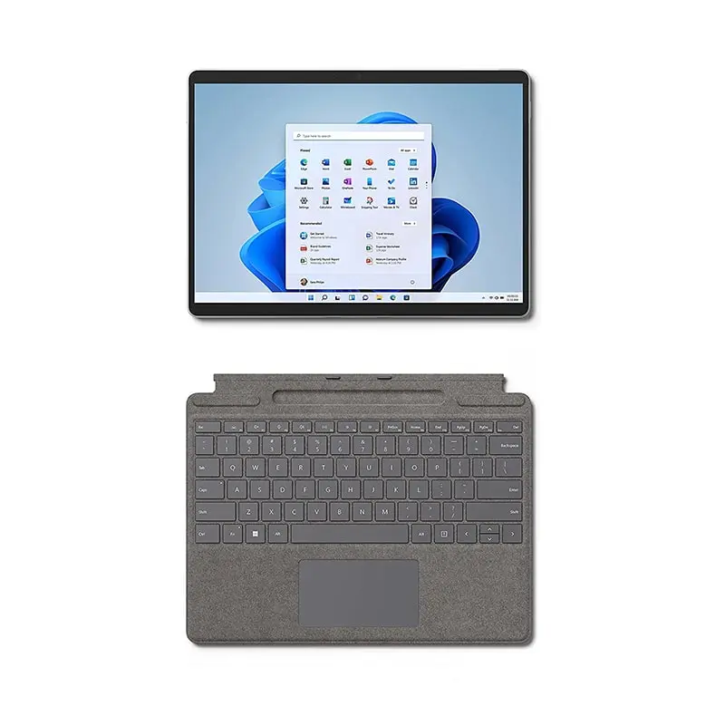 تبلت-سرفیس-pro-8-با-قابلیت-اتصال-به-کیبورد-فیزیکی-بدون-قلم-ویندوز-یازده