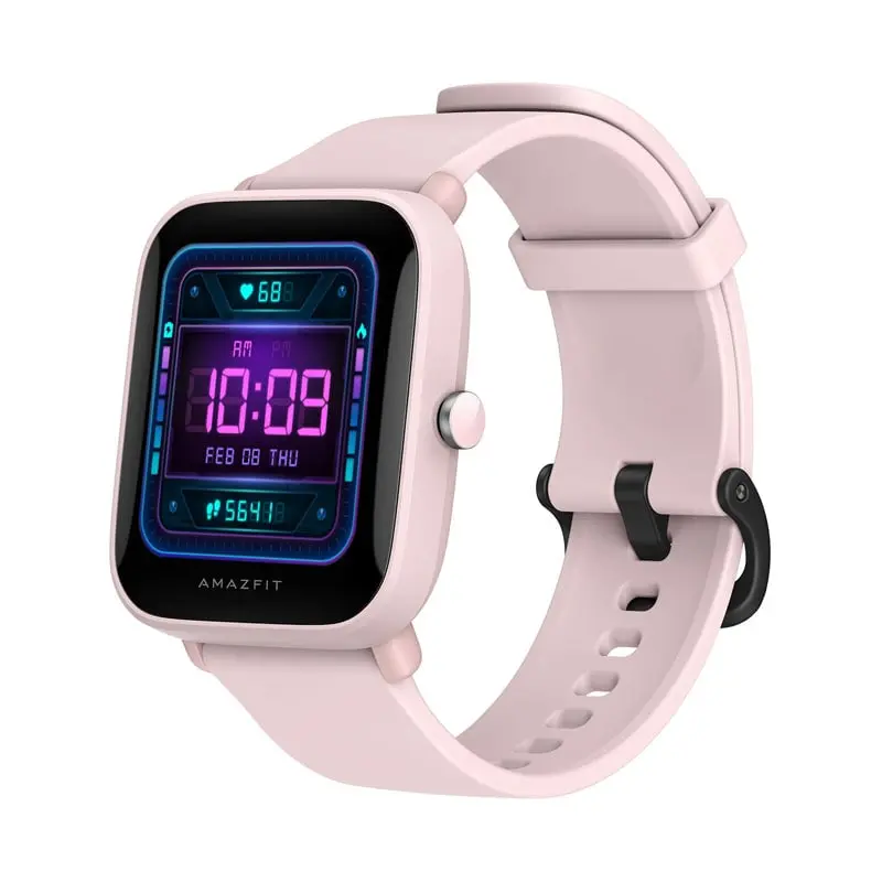 رنگ-صورتی-ساعت-هوشمند-Amazfit-Bip-U-Pro