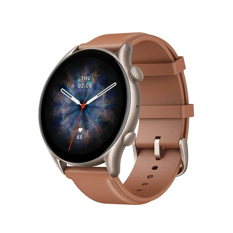 رنگ-قهوه_ای-ساعت-هوشمند-امیزفیت-GTR-3-Pro
