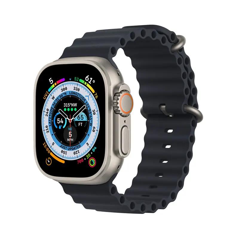 اپل واچ مدل اولترا مشکی با بند ocean
