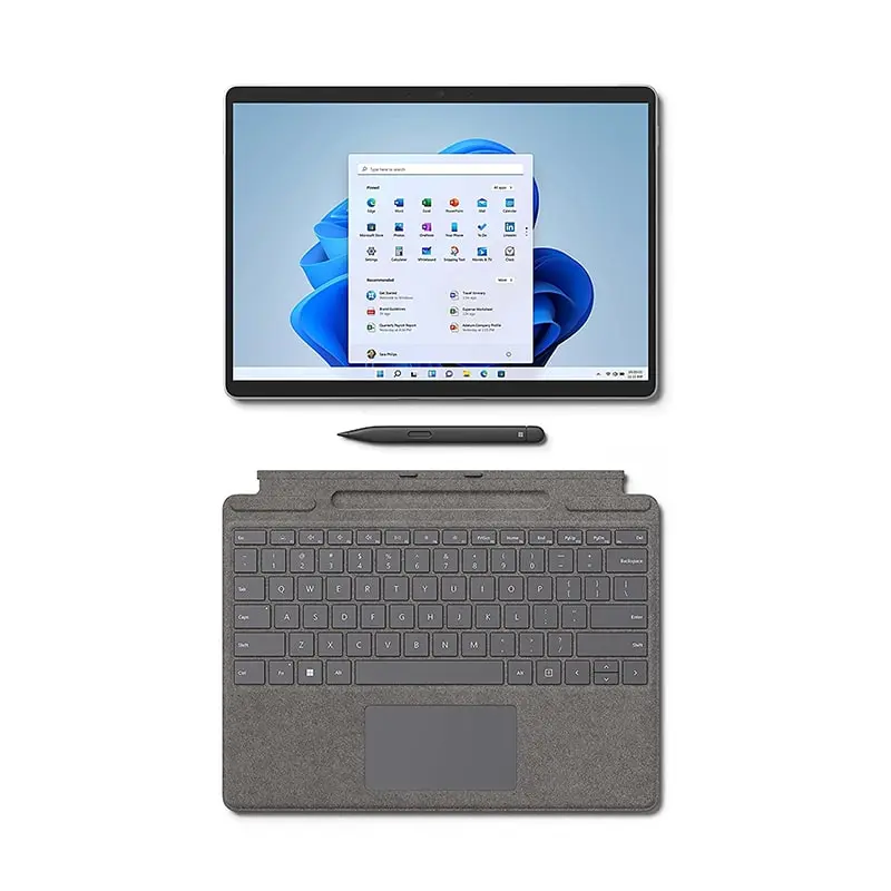 تبلت سرفیس pro 8 با قابلیت اتصال به کیبورد فیزیکی