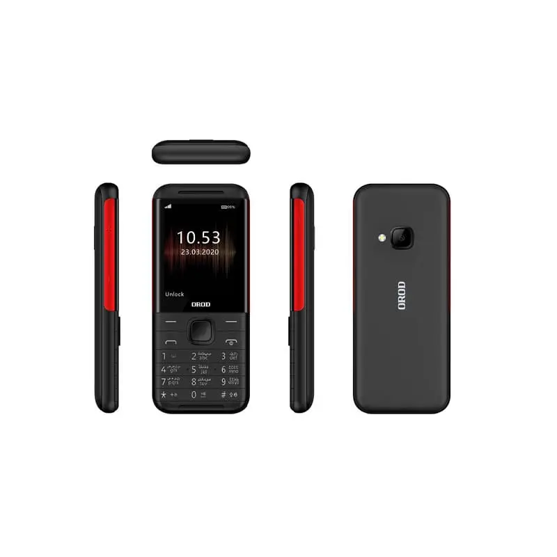 گوشی موبایل ارد مدل  OROD 5310 دو سیم کارت مشکی قرمز