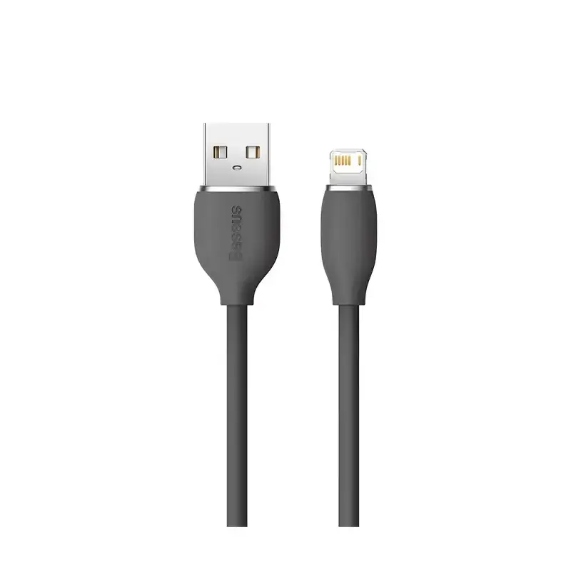 کابل باسئوس مدل Type-C To IP 2.4A 1.2M BLACK CAGD000001