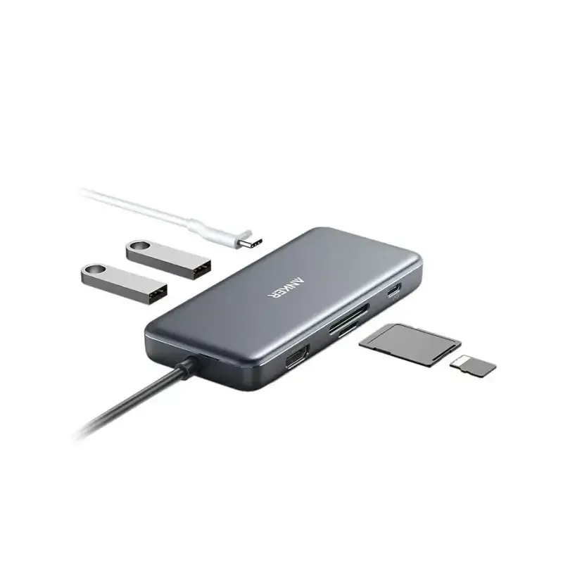هاب 7 پورت انکر مدل USB C Hub 7 in 1-A8346