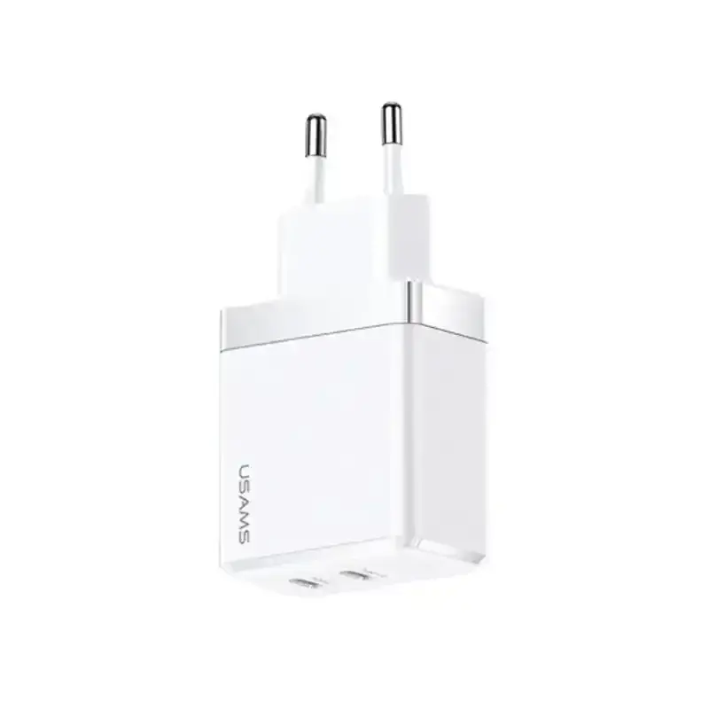 شارژر یوسمز مدل USAMS US-CC172 Gan Fast Charger  Dual Type-C Ports