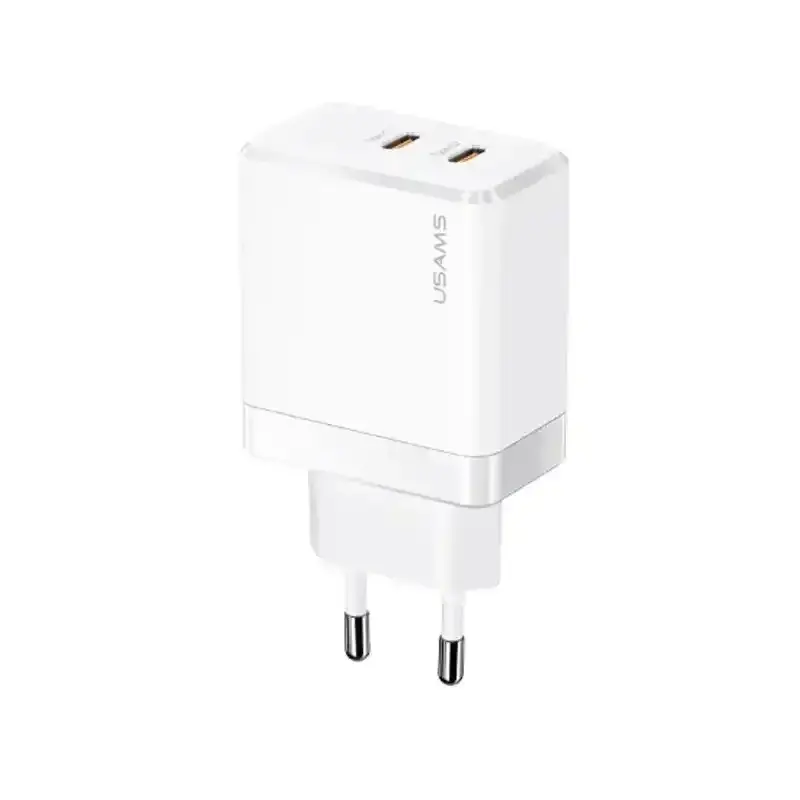 USAMS US-CC172 Gan Fast Charger  Dual Type-C Ports