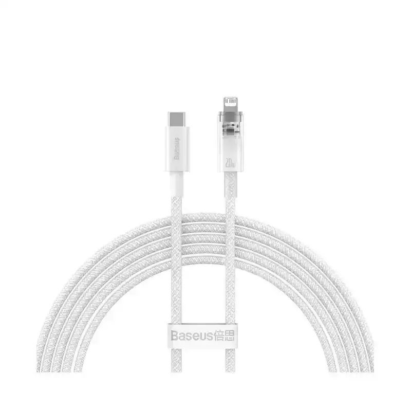 کابل Type-C to iP باسئوس مدل Explorer Series Smart Temperature Control با طول 1متر 20 وات