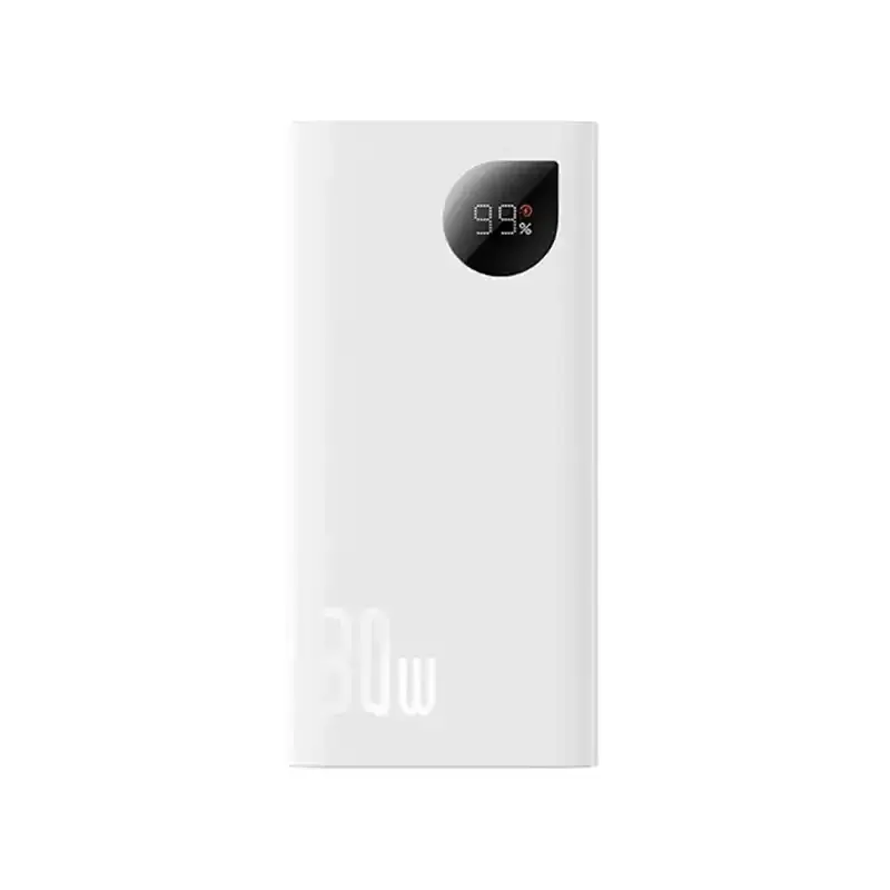 طراحی پاوربانک باسئوس مدل Adaman2 30w با ظرفیت 10000 میلی‌آمپر ساعت