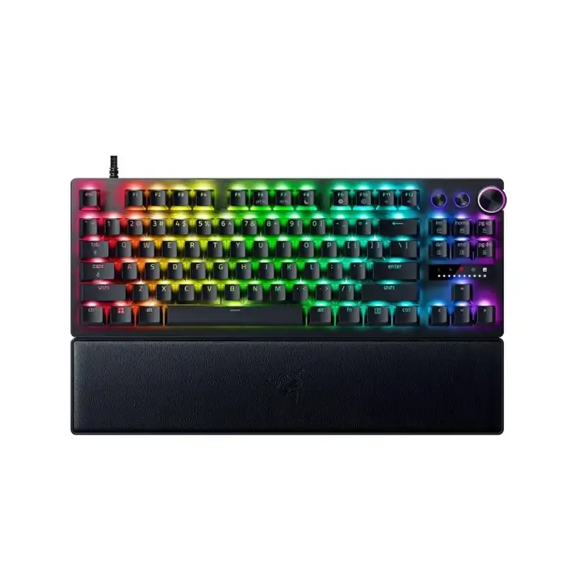 TKL کیبورد گیمینگ با سیم ریزر مدل Huntsman V3 Pro