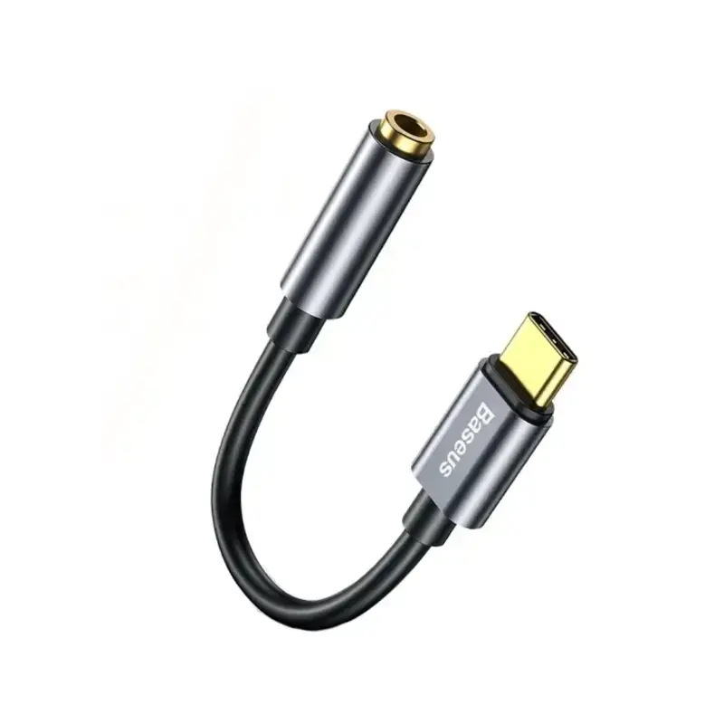 مبدل USB-C به جک 3.5 میلیمتری باسئوس مدل L54   grey